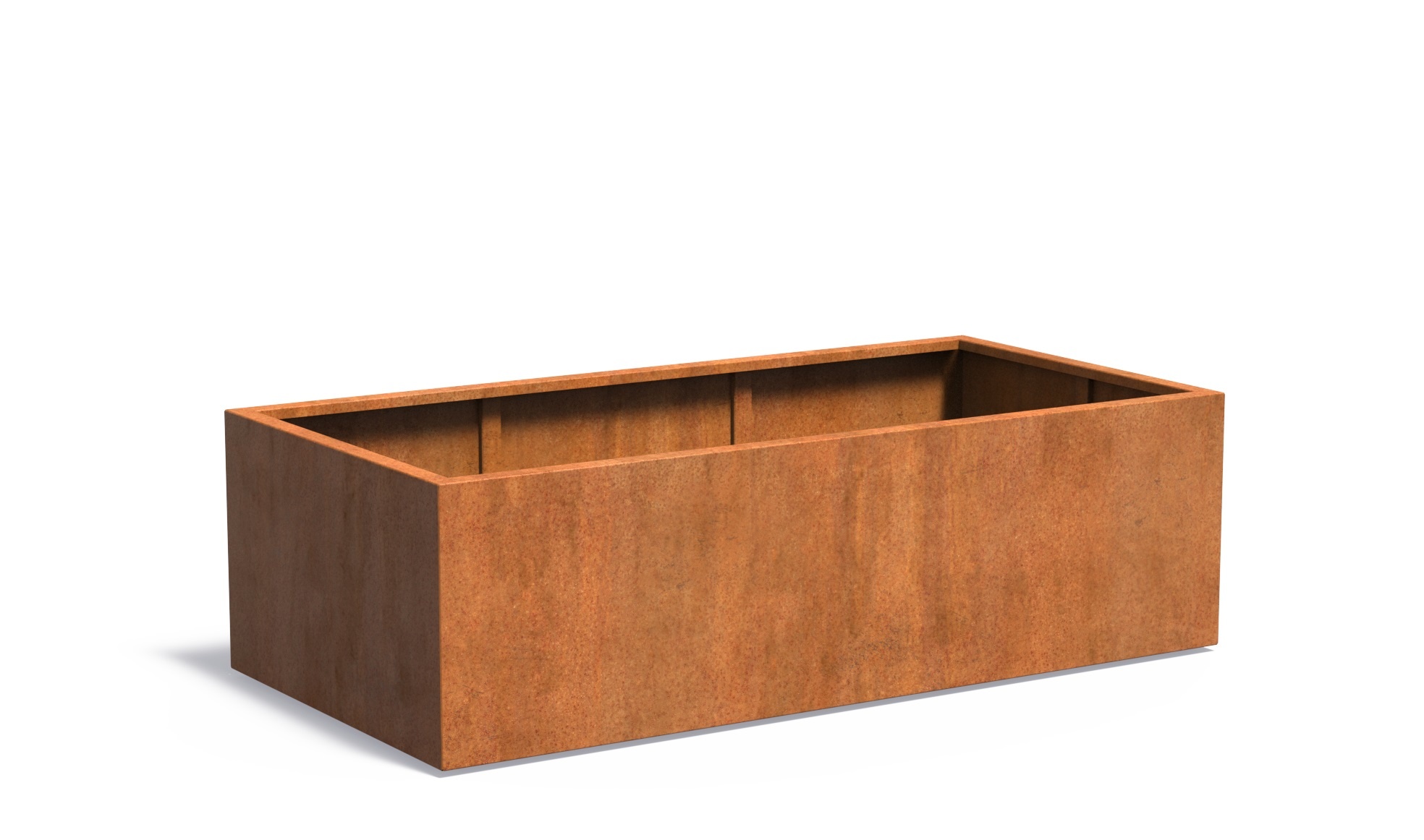 Cortenstaal plantenbak CARREZ 200x100x60cm. afbeelding
