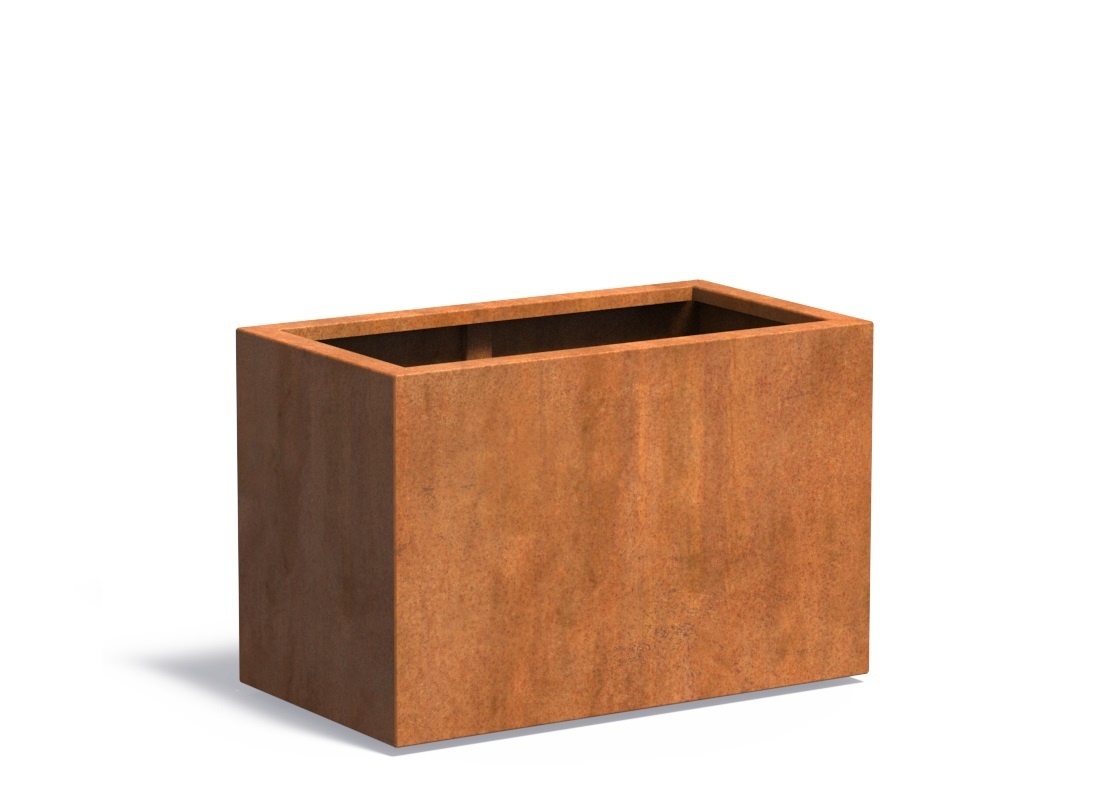Cortenstaal plantenbak CARREZ 90x50x60cm. afbeelding