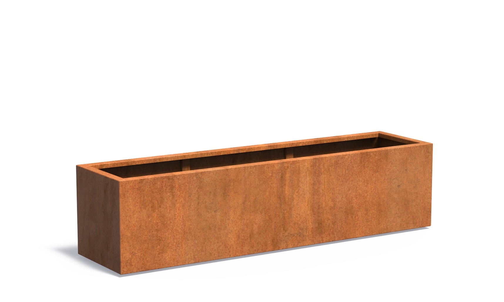 Cortenstaal plantenbak CARREZ 200x50x50cm. afbeelding