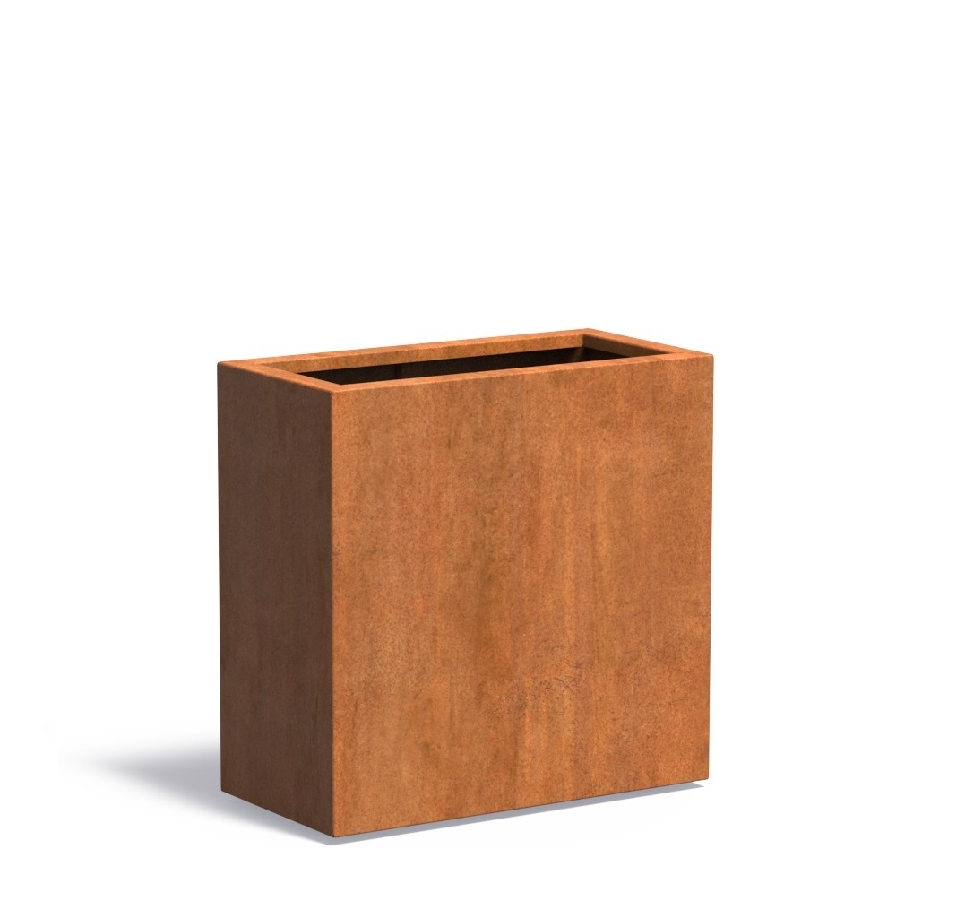 Cortenstaal plantenbak CARREZ 80x40x80cm. afbeelding