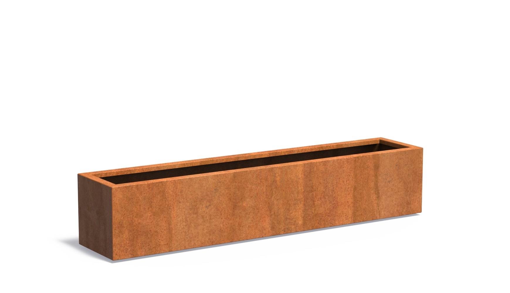 Cortenstaal plantenbak CARREZ 200x40x40cm. afbeelding