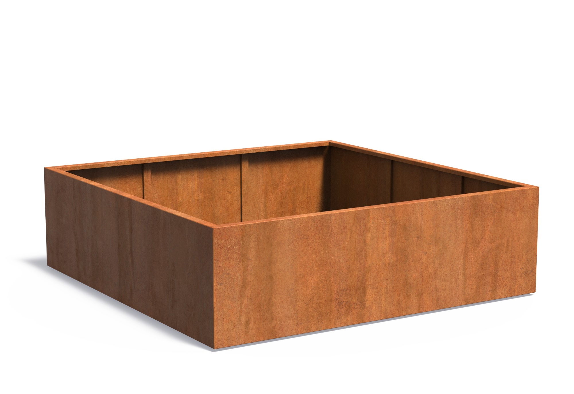 Cortenstaal plantenbak CARREZ 200x200x60cm. afbeelding