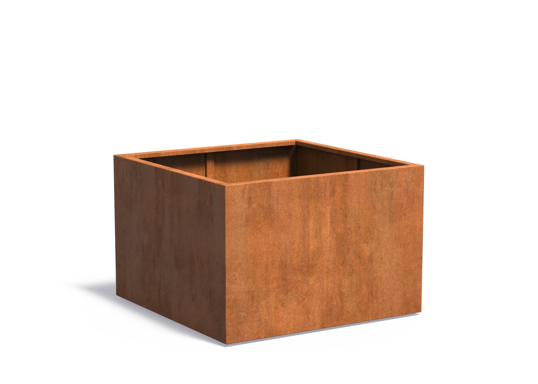 Cortenstaal plantenbak CARREZ 120x120x80cm. afbeelding