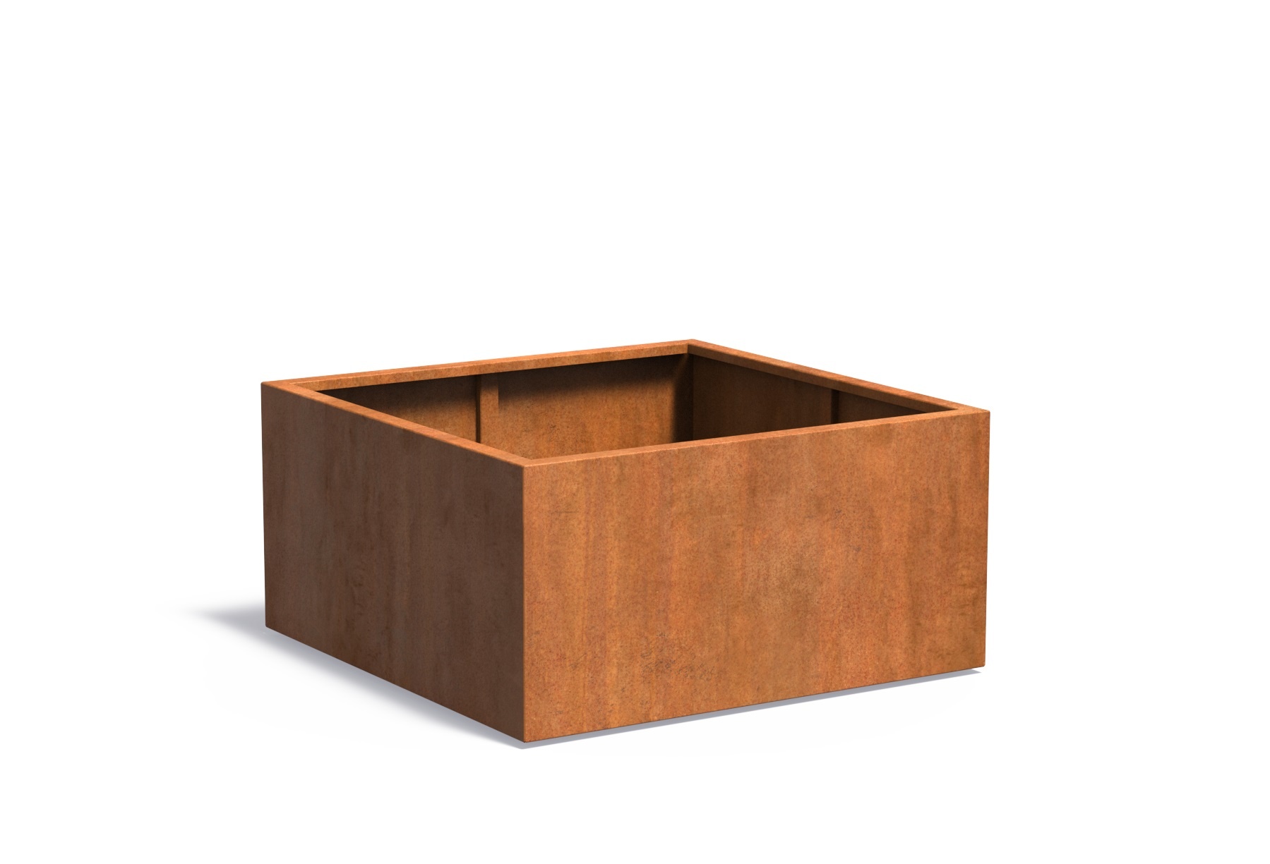 Cortenstaal plantenbak CARREZ 120x120x60cm. afbeelding