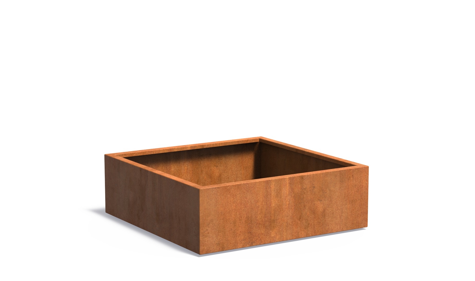 Cortenstaal plantenbak CARREZ 120x120x40cm. afbeelding