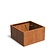Cortenstaal plantenbak CARREZ zonder bodem 140x140x80cm.