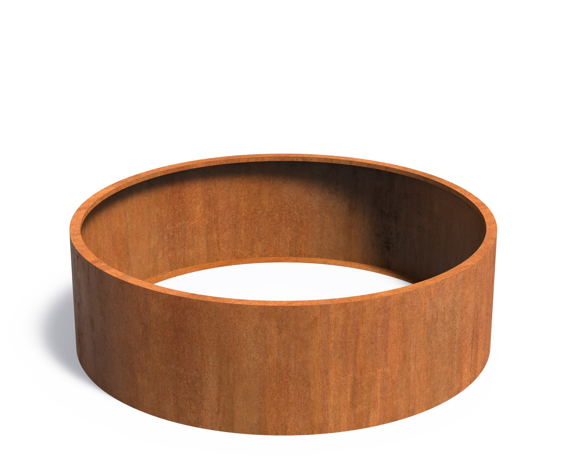 Cortenstaal plantenbak CIRCUM zonder bodem 200x60cm. afbeelding