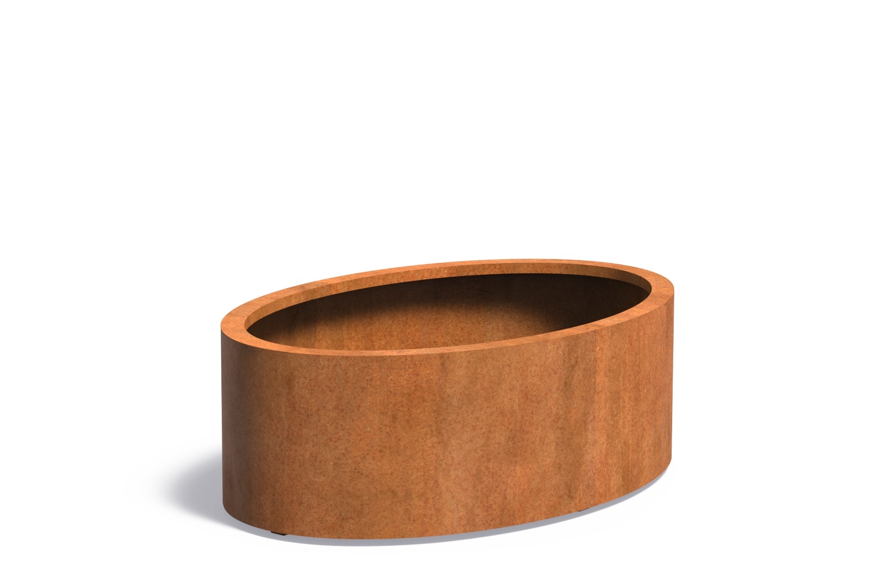 Cortenstaal plantenbak Ellipse 120x80x40cm. afbeelding