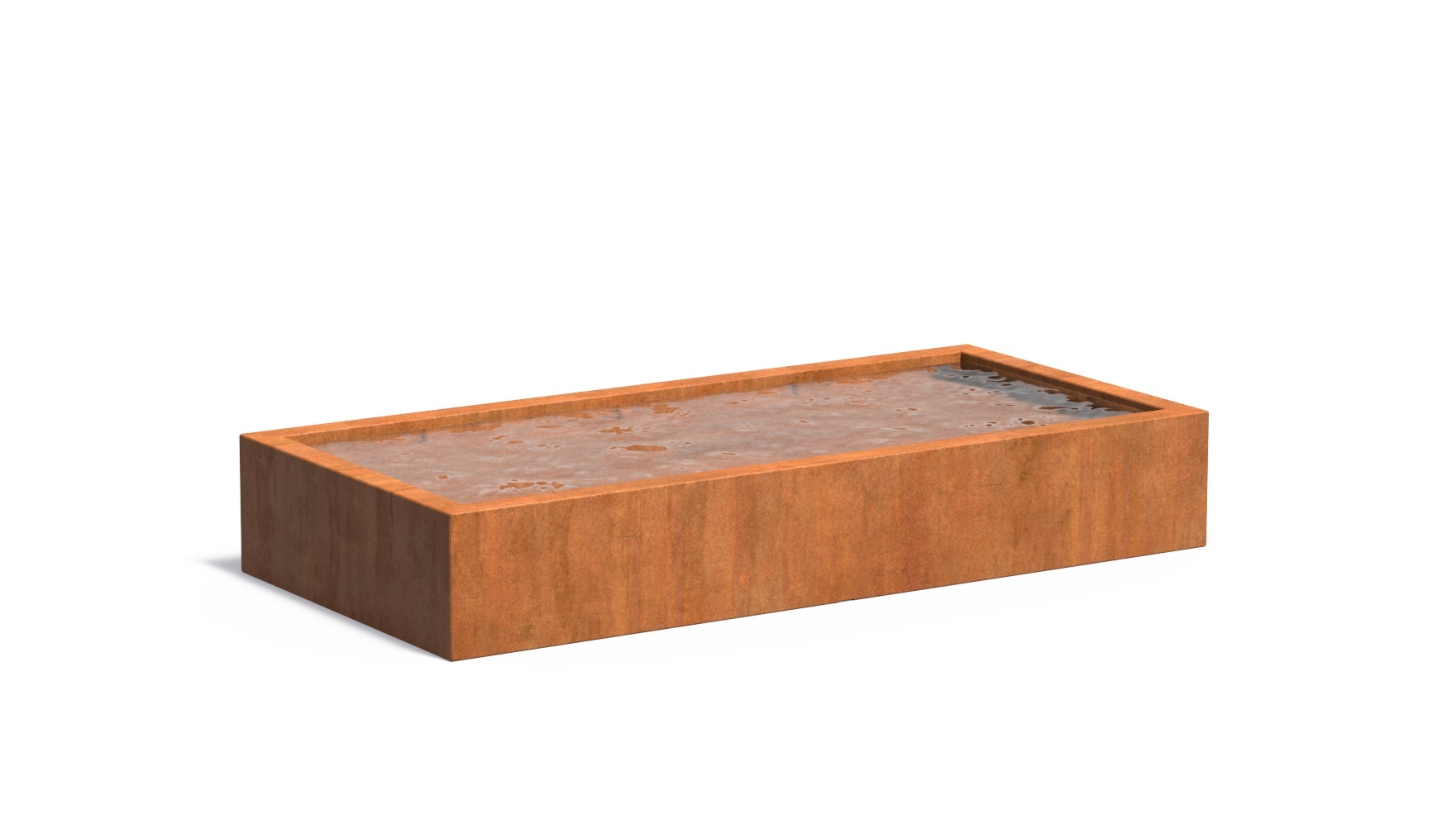 Image of Cortenstaal vijverbak 250x120x40cm.