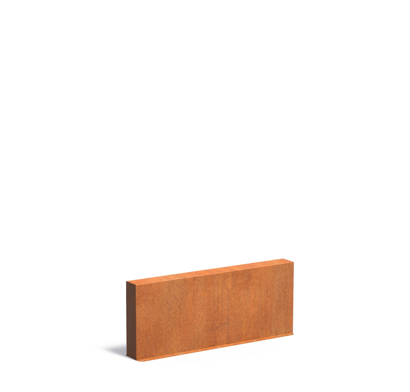 Cortenstaal muur 150x15x60cm. afbeelding