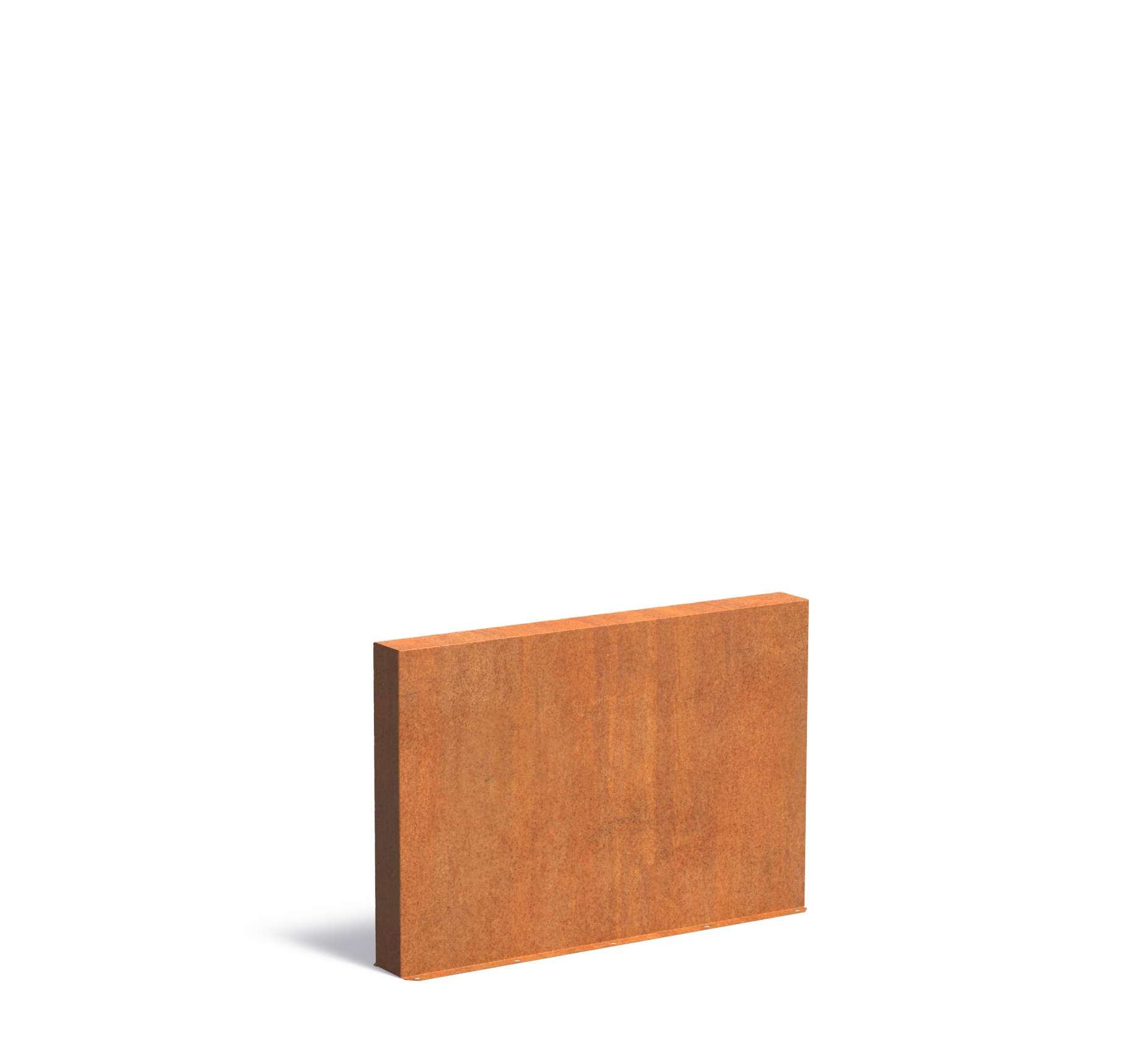 Cortenstaal muur 150x15x100cm. afbeelding