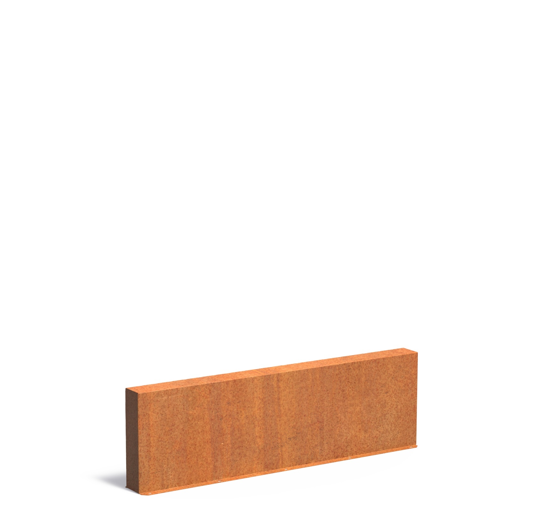 Cortenstaal muur 200x15x60cm. afbeelding