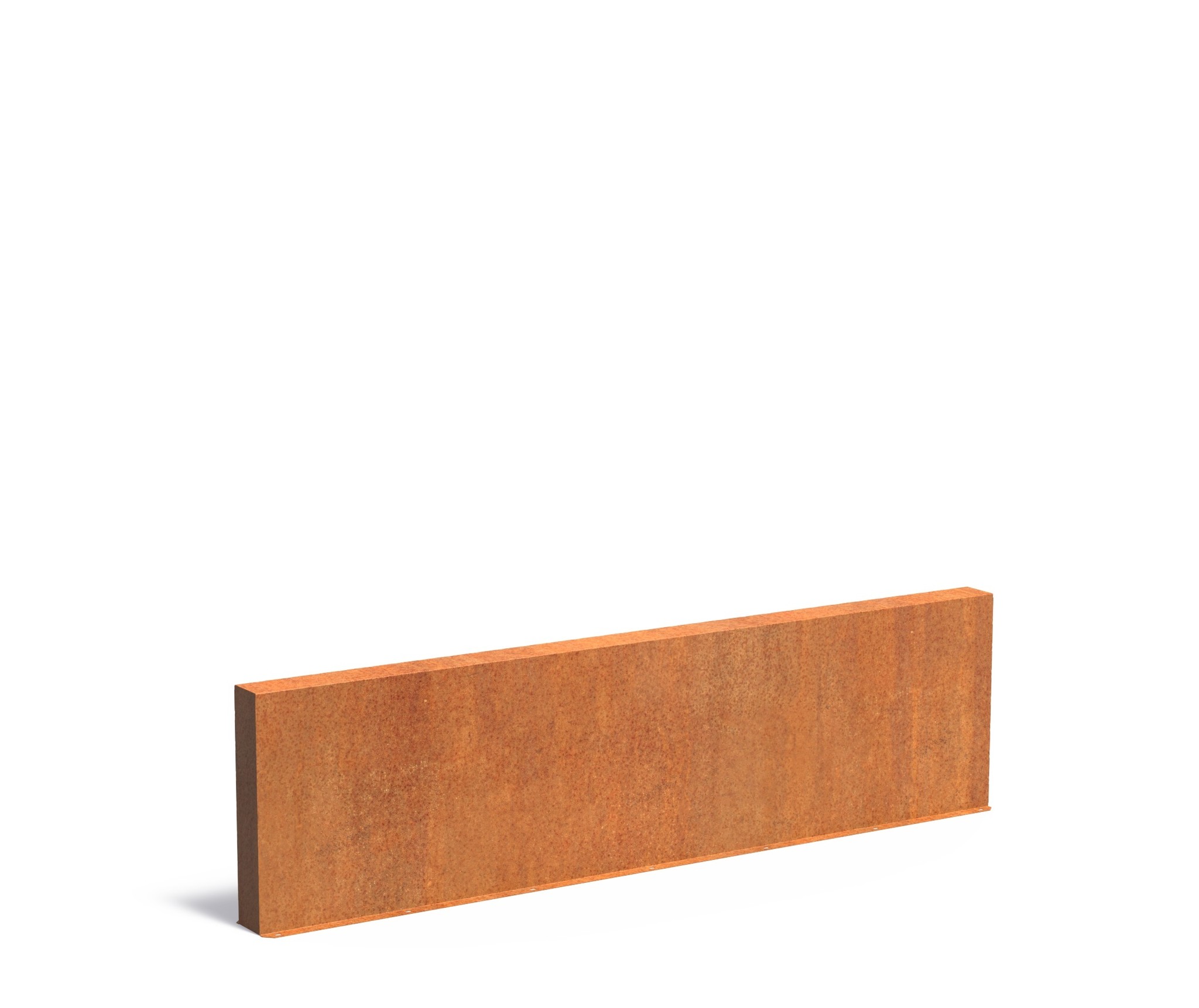 Cortenstaal muur 300x15x80cm. afbeelding