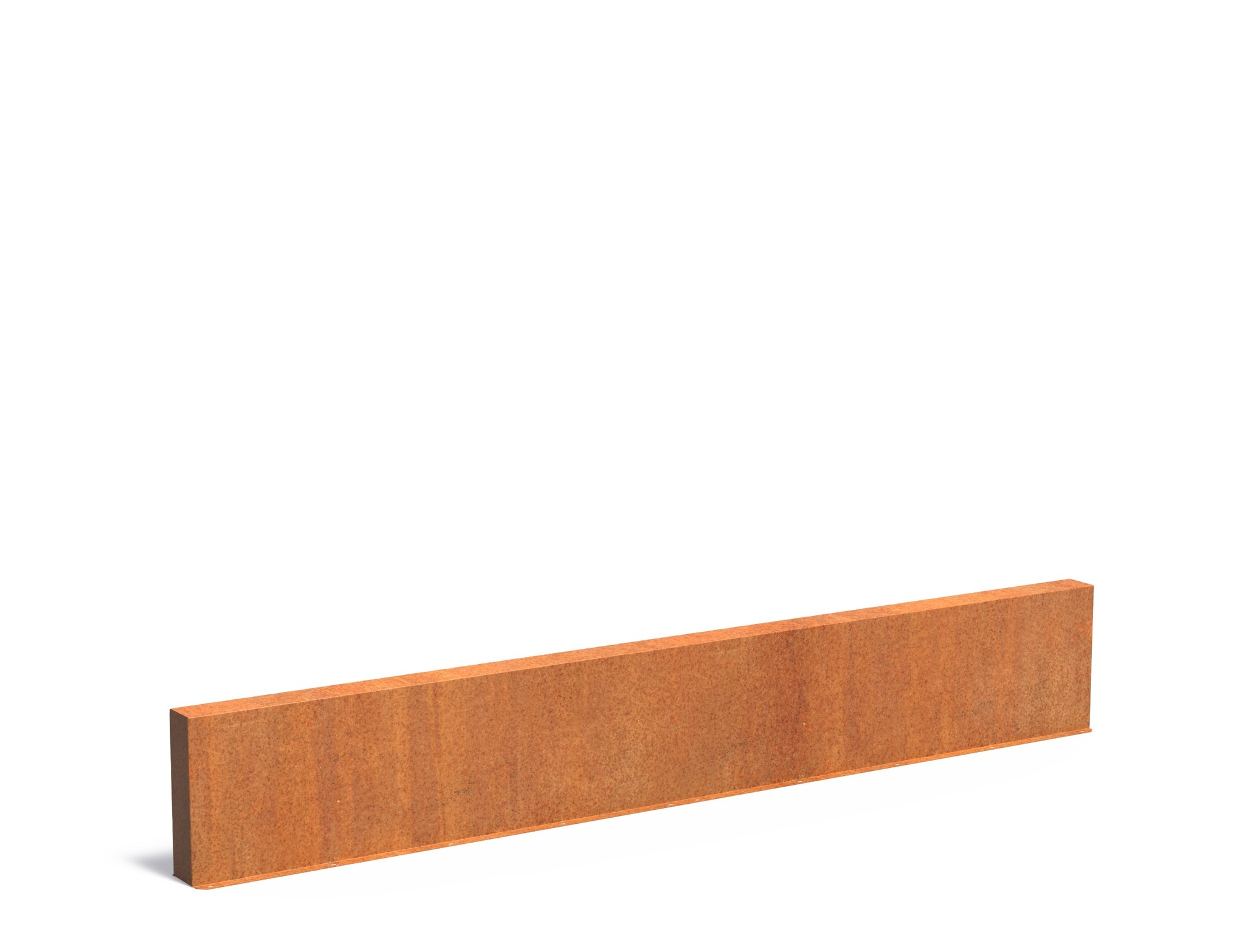 Cortenstaal muur 400x15x60cm. afbeelding
