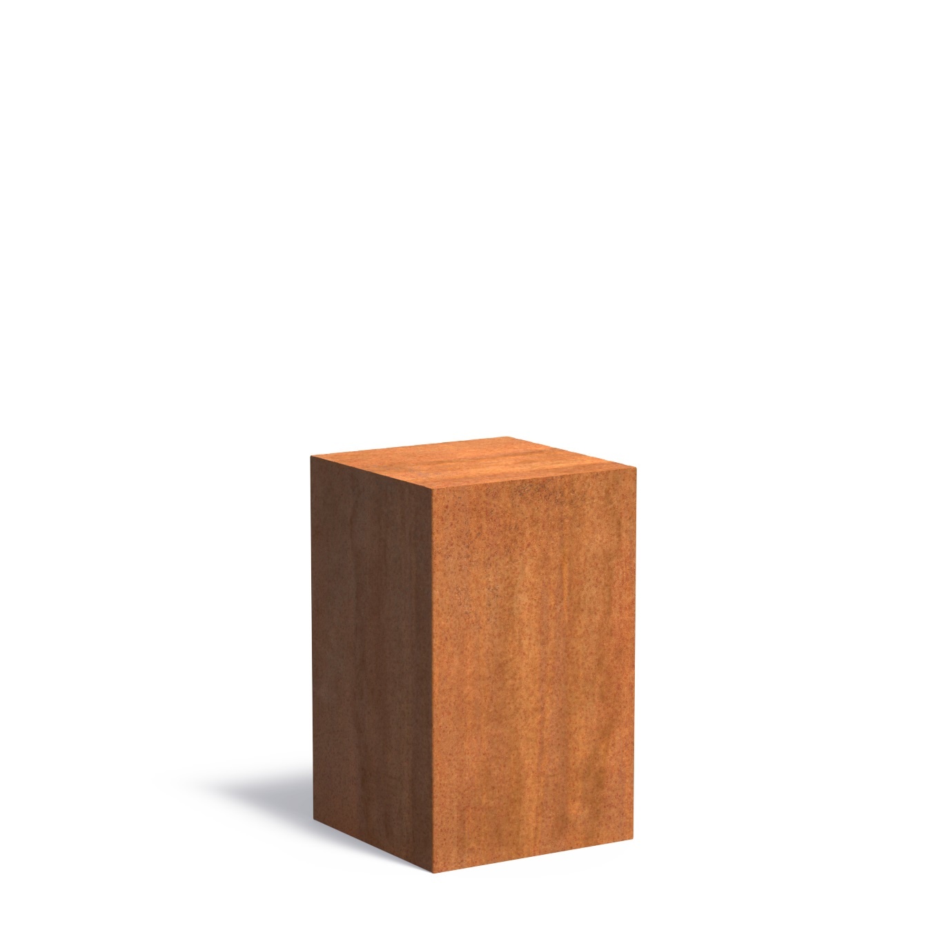Cortenstaal sokkel 50x50x80cm. afbeelding