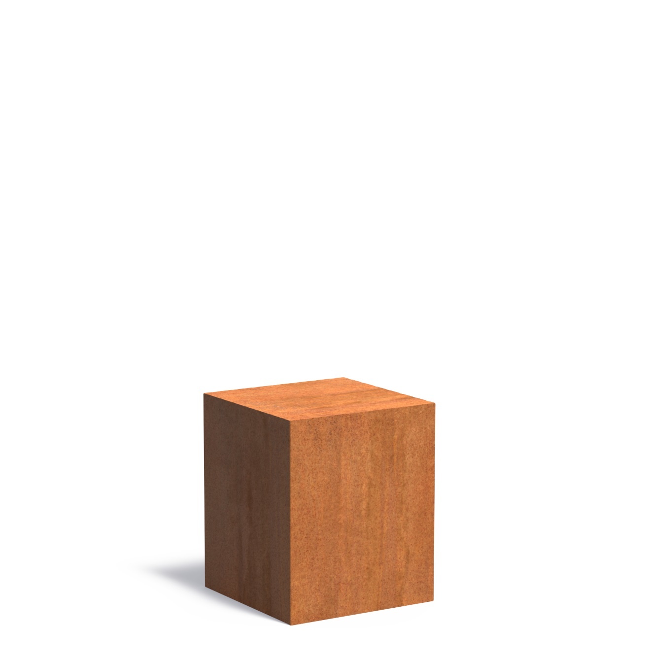Cortenstaal sokkel 50x50x60cm. afbeelding