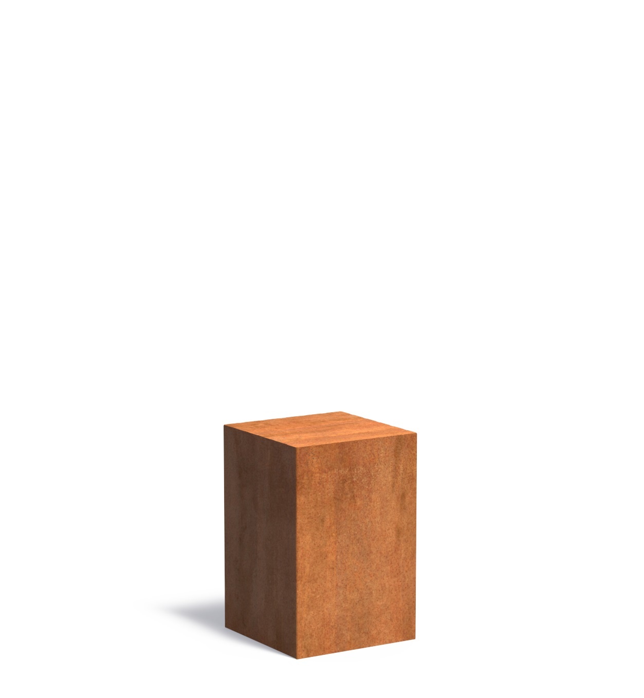 Cortenstaal sokkel 40x40x60cm. afbeelding