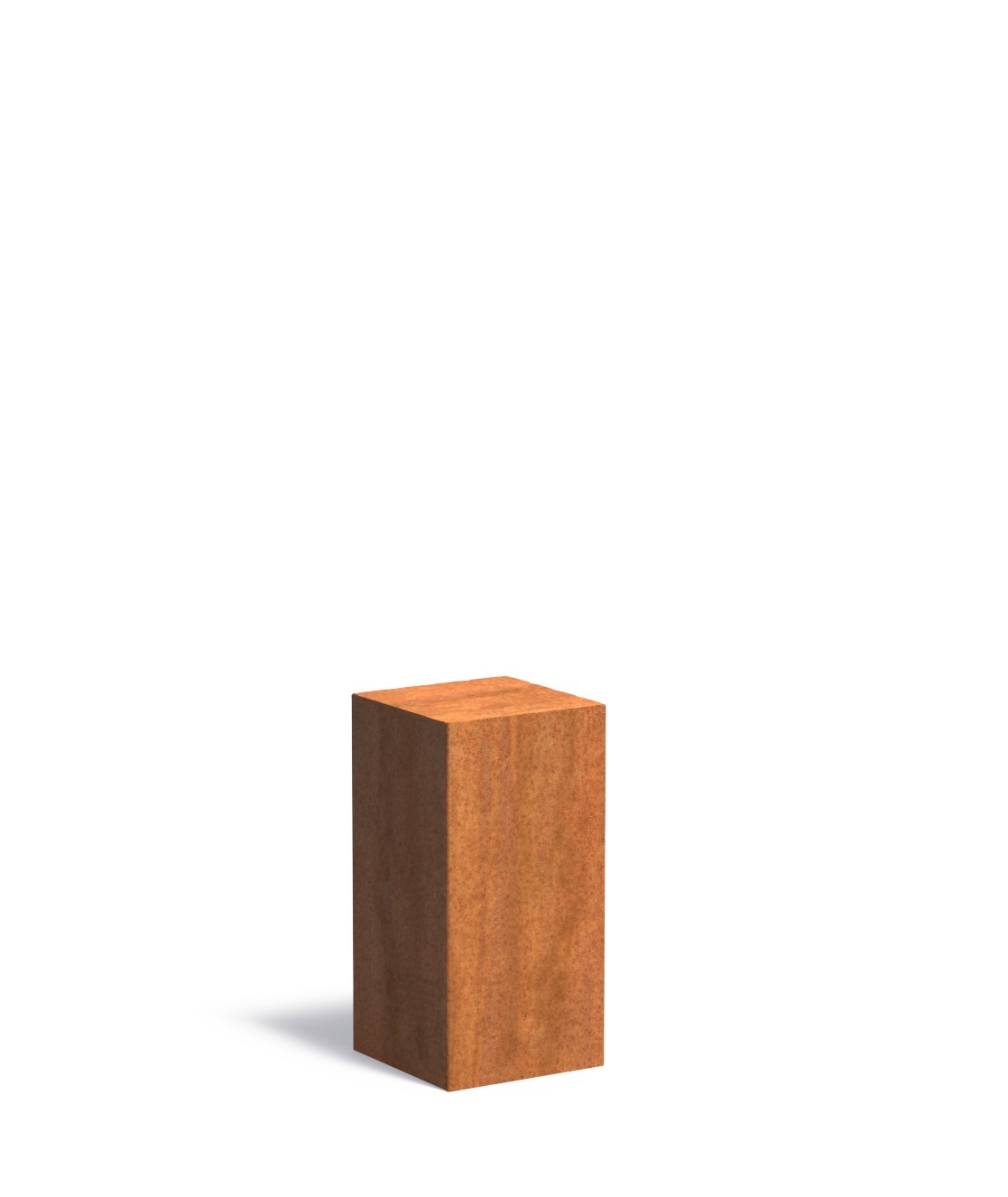 Cortenstaal sokkel 30x30x60cm. afbeelding