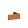Keerwand cortenstaal buitenhoek 50x50x20cm.