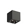 Polyester plantenbak CARREZ met wielen 60x60x60cm.