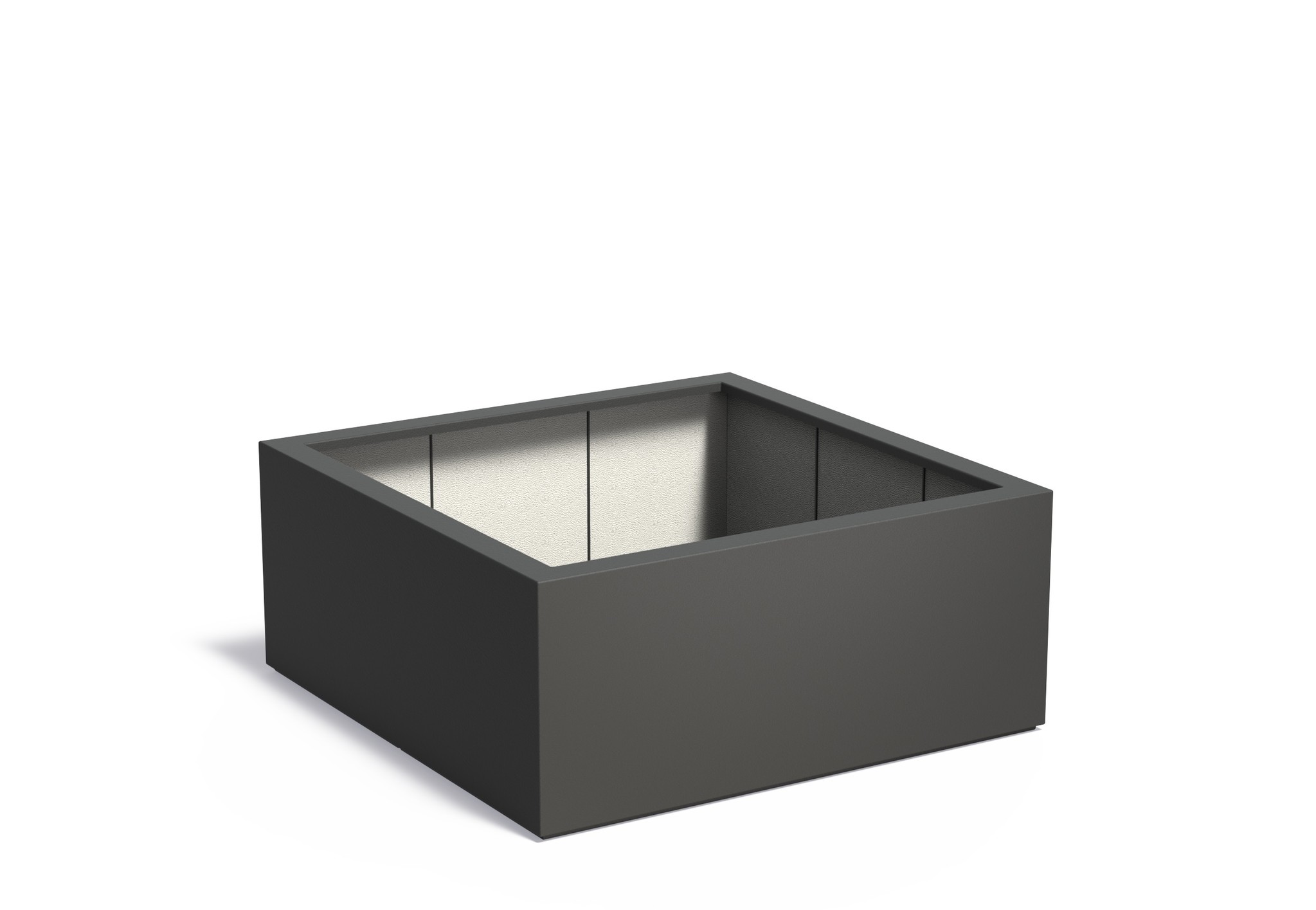 Polyester plantenbak CARREZ 140x140x60cm. afbeelding