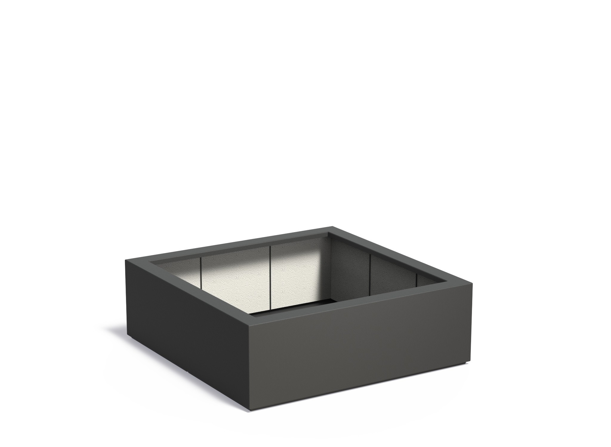 Polyester plantenbak CARREZ 120x120x40cm. afbeelding