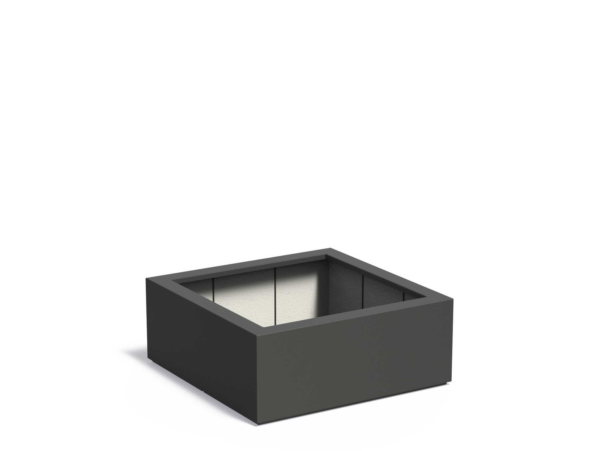 Polyester plantenbak CARREZ 100x100x40cm. afbeelding