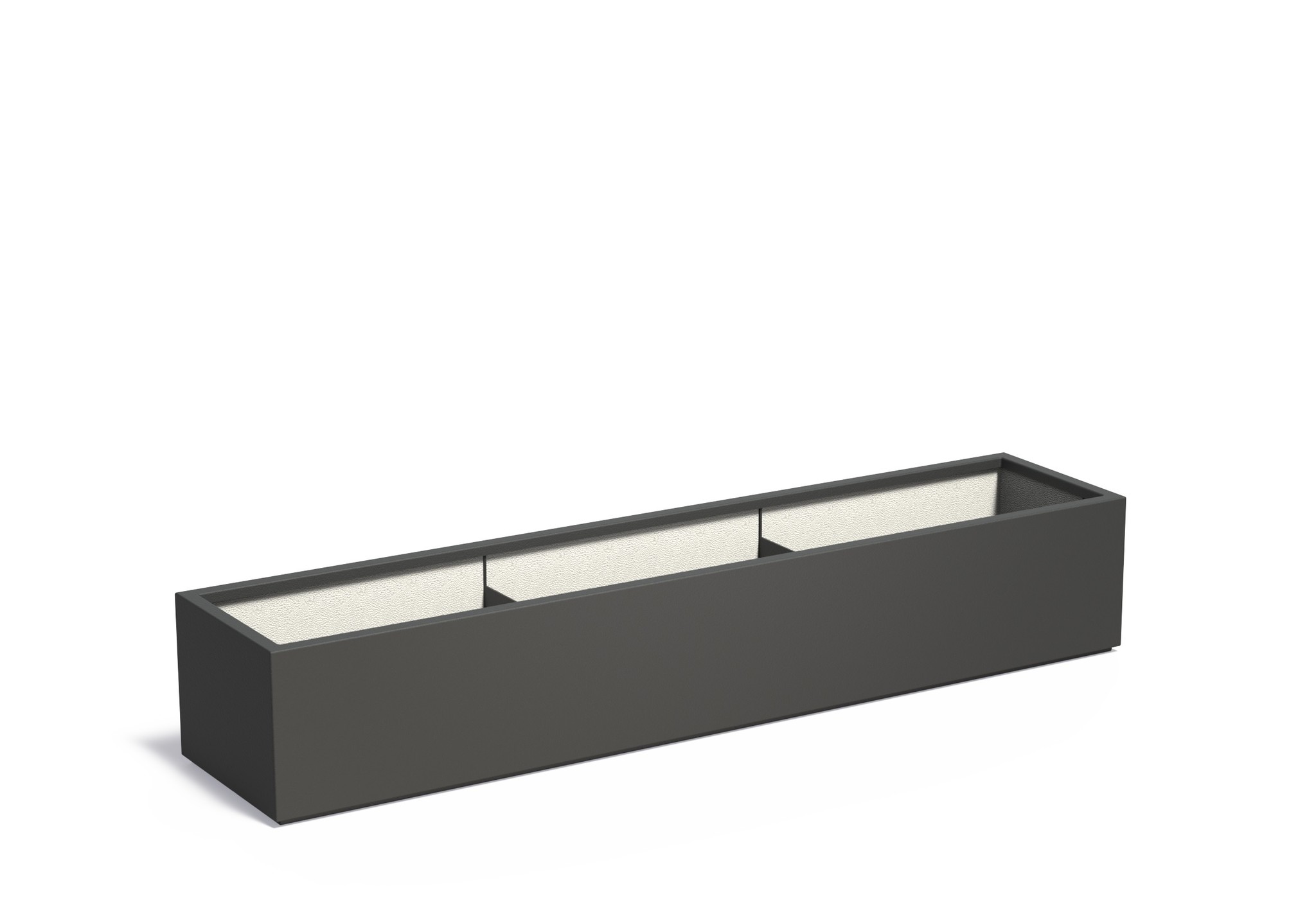 Polyester plantenbak CARREZ 230x50x40cm. afbeelding