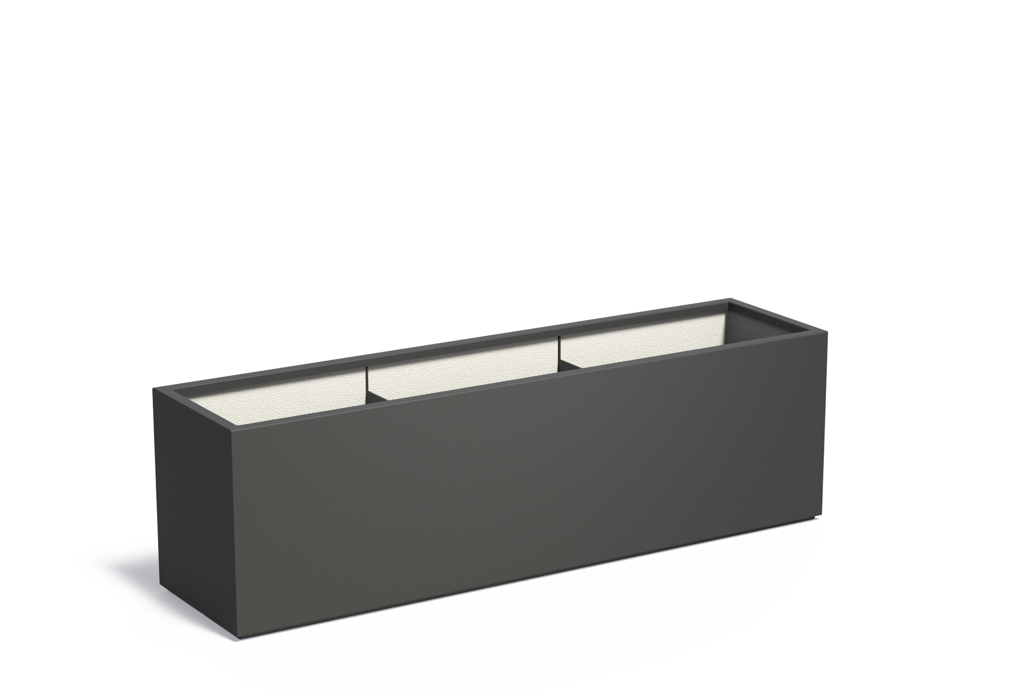 Polyester plantenbak CARREZ 200x50x60cm. afbeelding