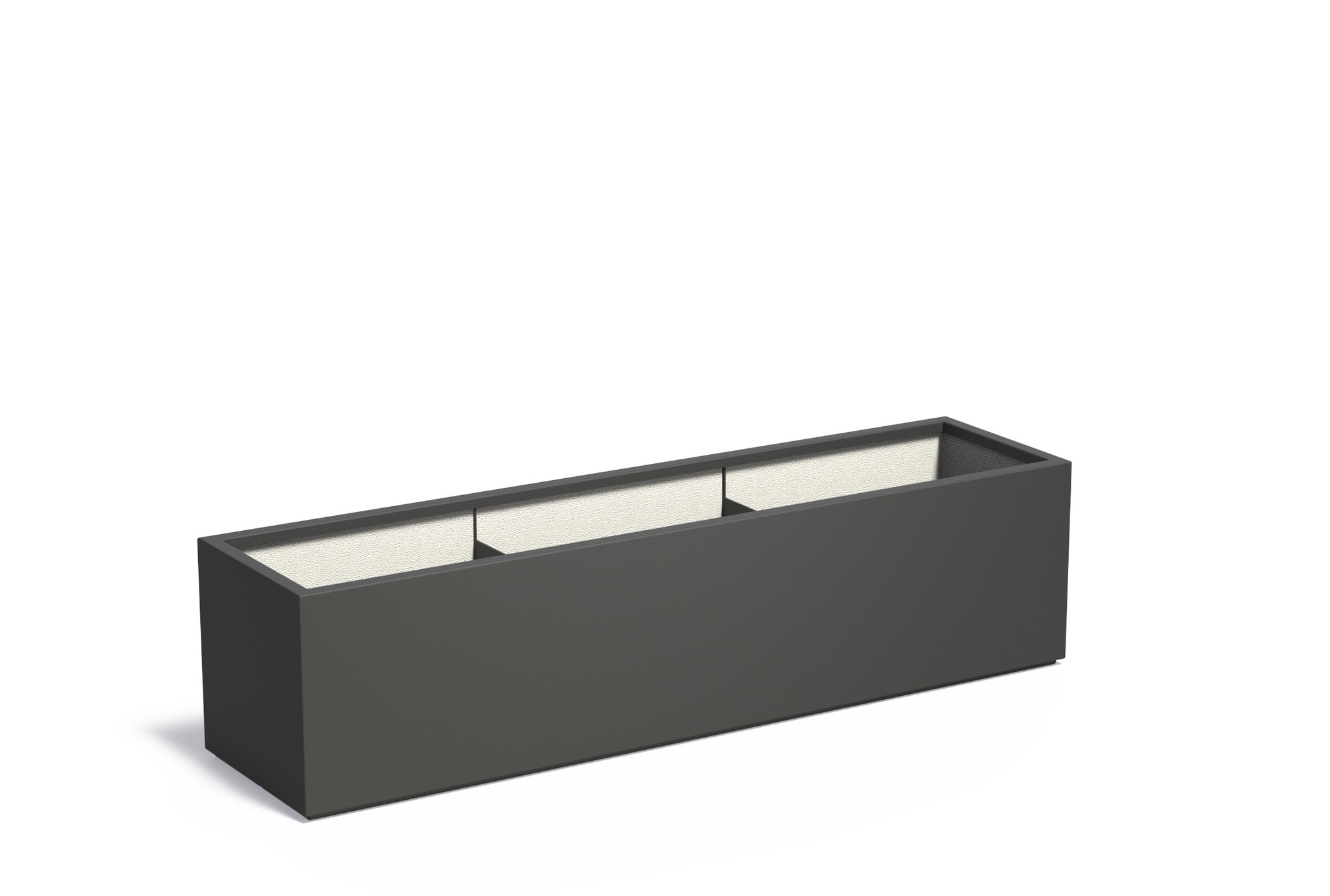Polyester plantenbak CARREZ 200x50x50cm. afbeelding