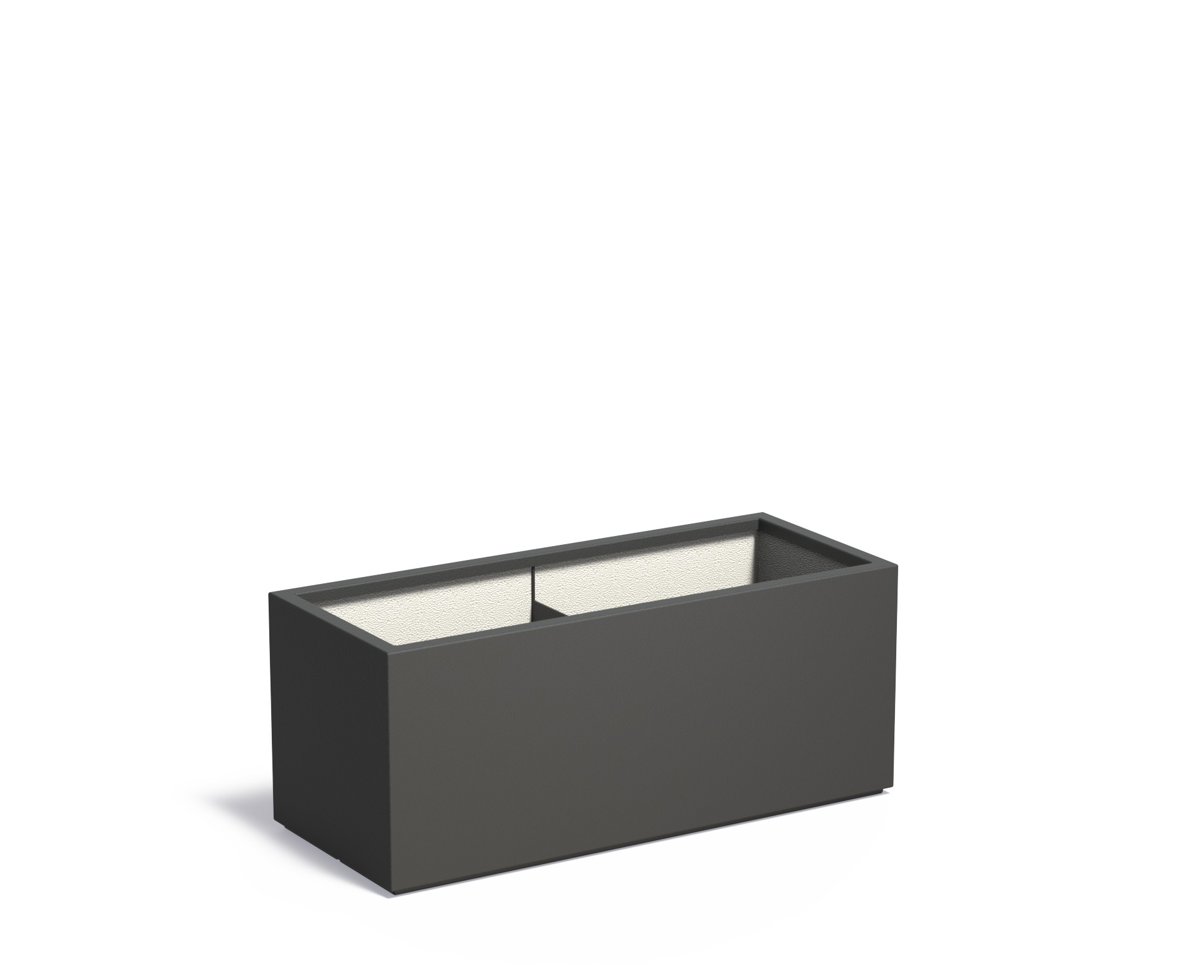 Polyester plantenbak CARREZ 120x50x50cm. afbeelding