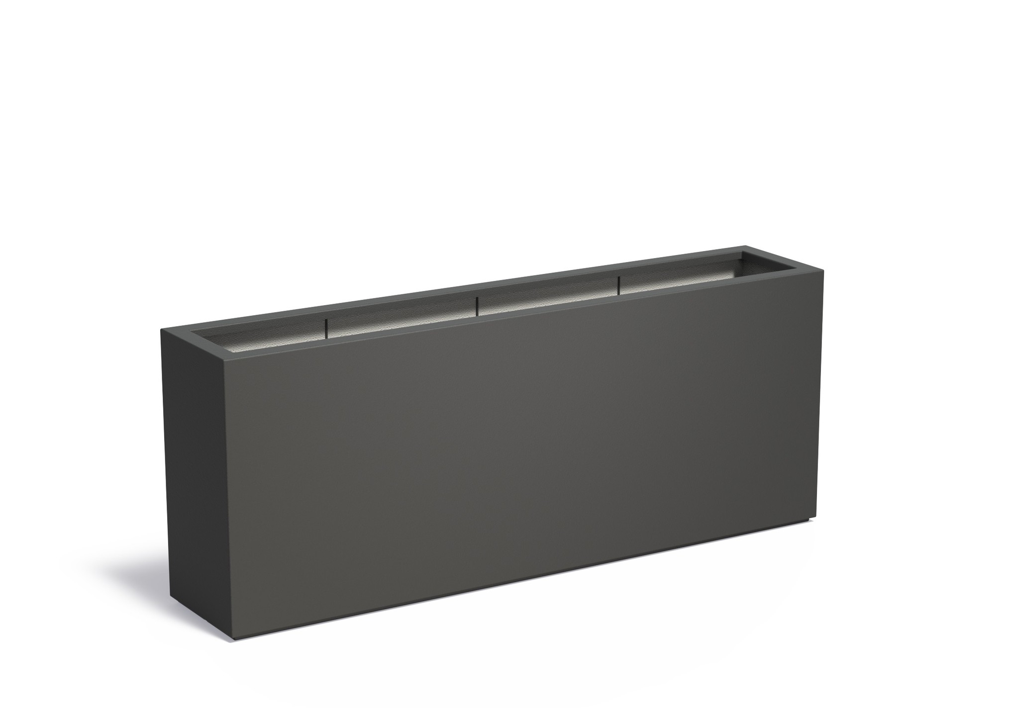 Polyester plantenbak CARREZ 200x40x80cm. afbeelding