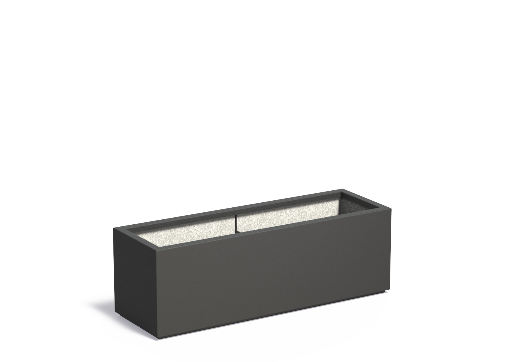 Polyester plantenbak CARREZ 120x40x40cm. afbeelding
