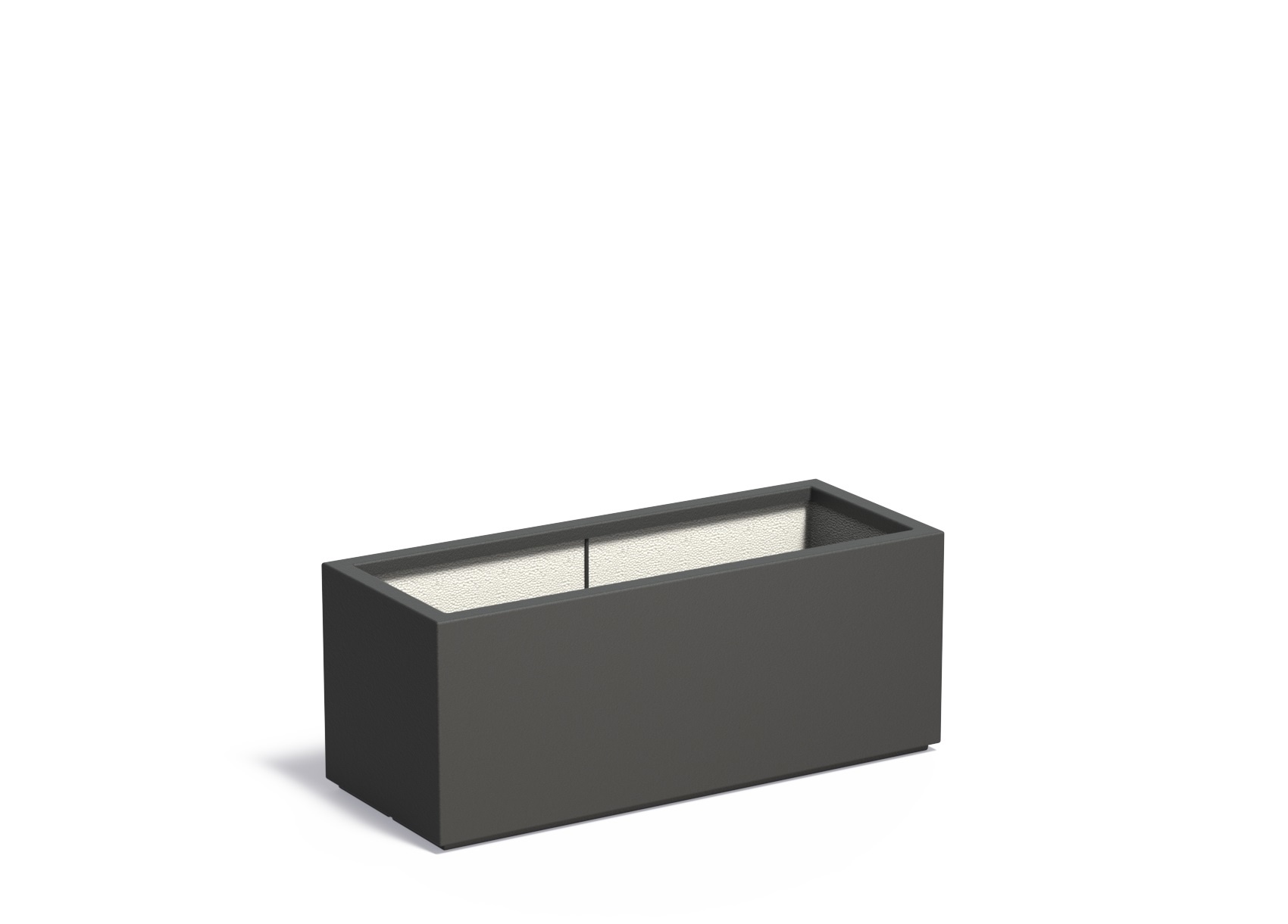 Polyester plantenbak CARREZ 100x40x40cm. afbeelding