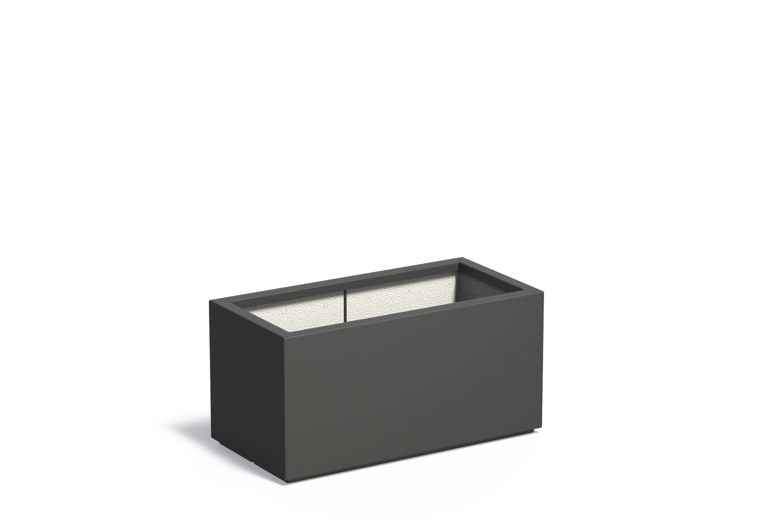 Polyester plantenbak CARREZ 80x40x40cm. afbeelding