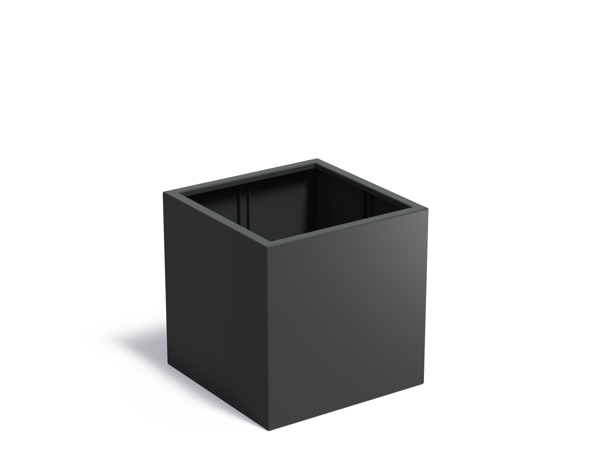 Aluminium plantenbak CARREZ zonder bodem 80x80x80cm. afbeelding