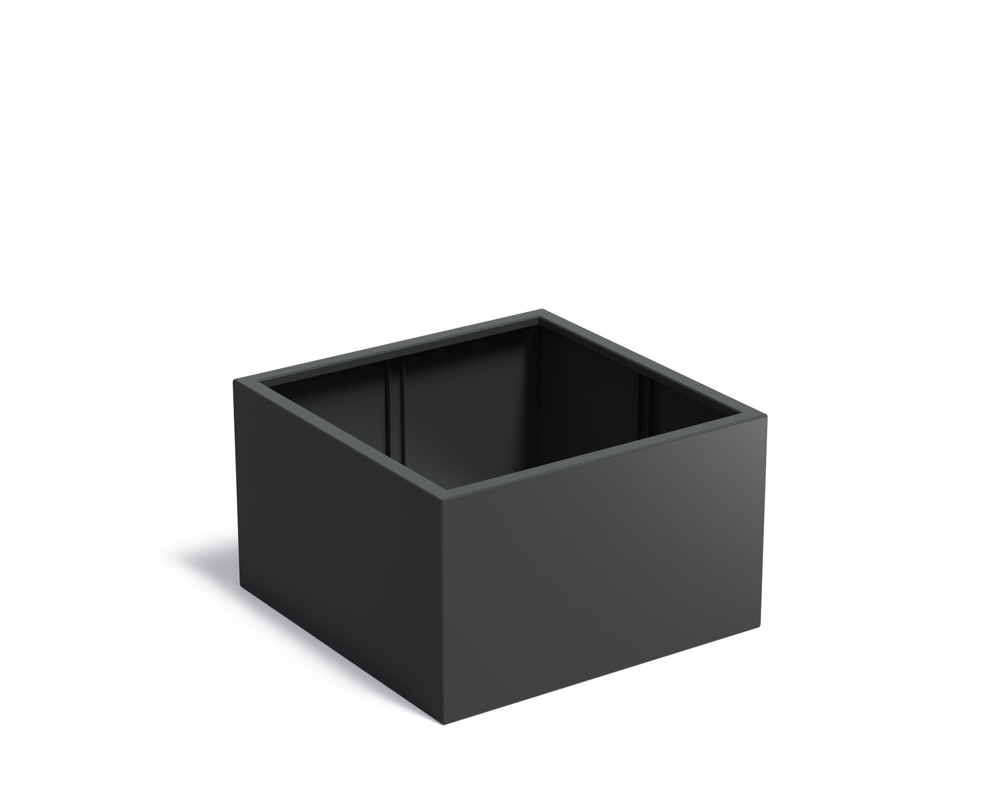 Aluminium plantenbak CARREZ zonder bodem 100x100x60cm. afbeelding