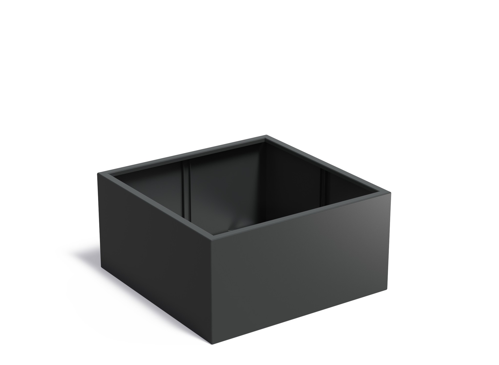 Aluminium plantenbak CARREZ zonder bodem 120x120x60cm. afbeelding
