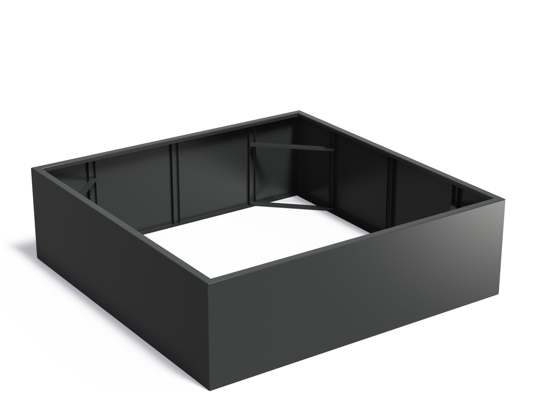 Aluminium plantenbak CARREZ zonder bodem 200x200x60cm. afbeelding