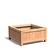 Hardhouten plantenbak Valencia 120x120x60cm.