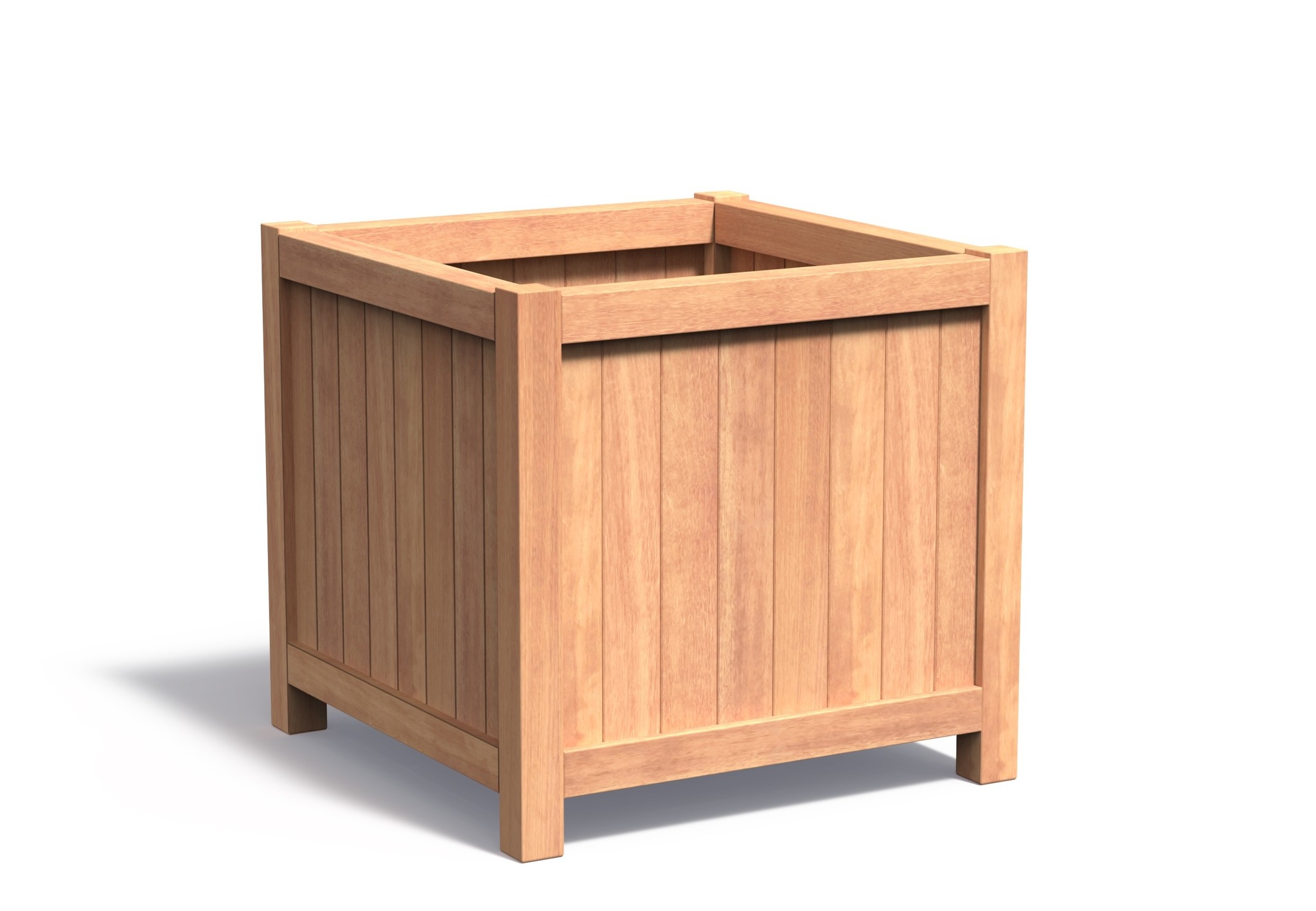 Hardhouten plantenbak Valencia 100x100x95cm. afbeelding
