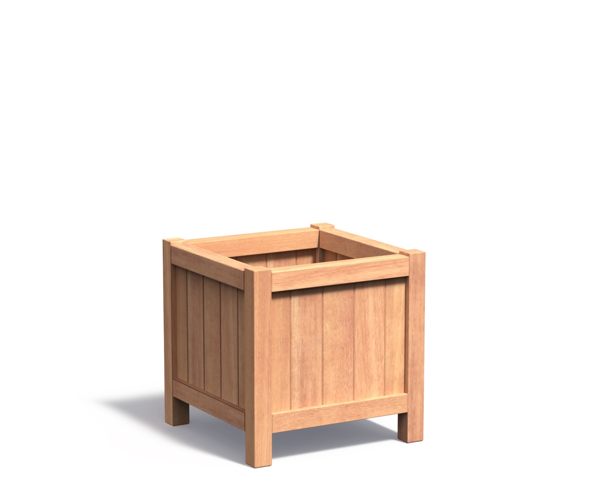 Hardhouten plantenbak Valencia 60x60x60cm. afbeelding