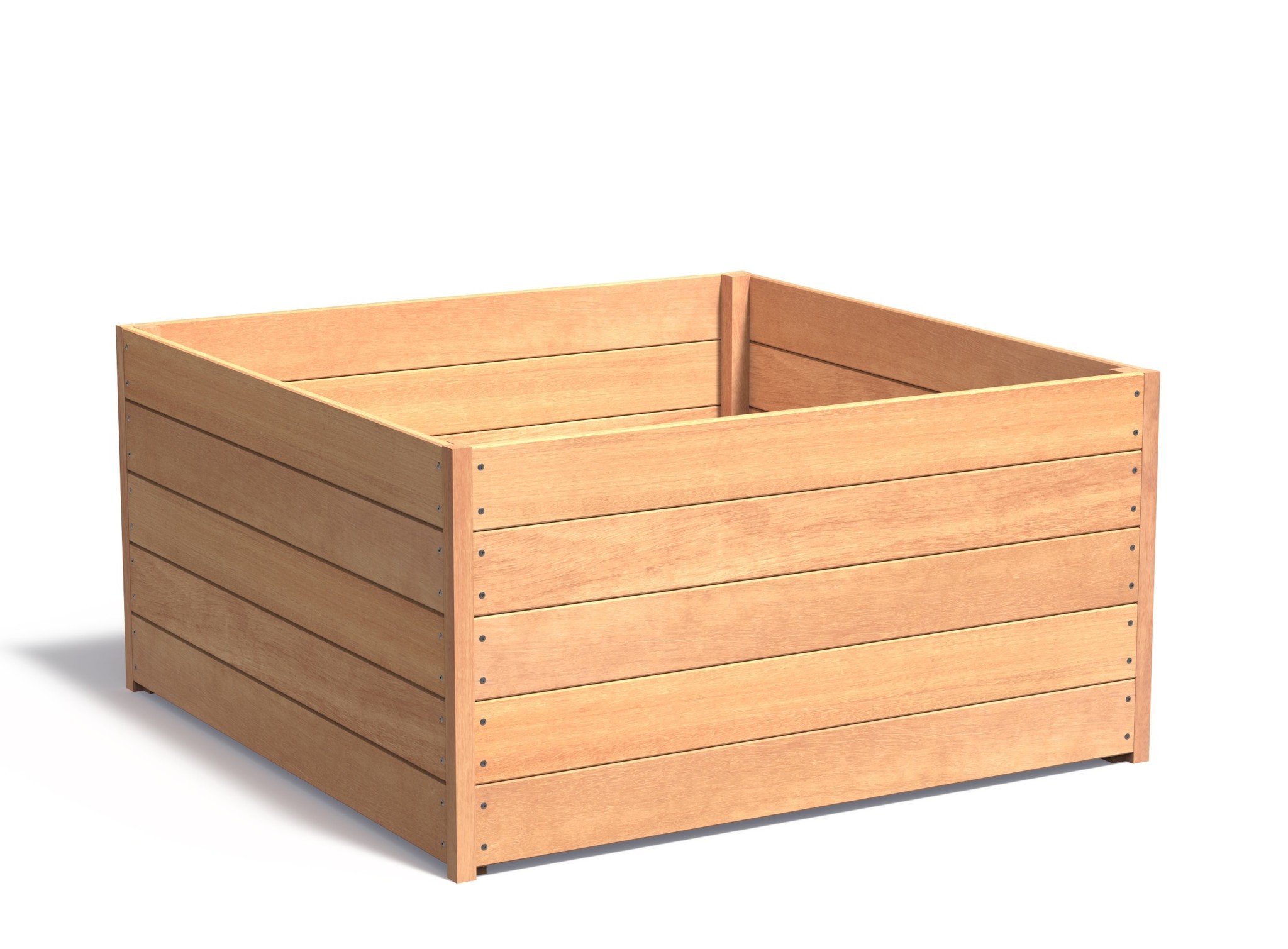 Hardhouten plantenbak CARREZ 140x140x71cm. afbeelding