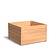 Hardhouten plantenbak CARREZ 120x120x71cm.