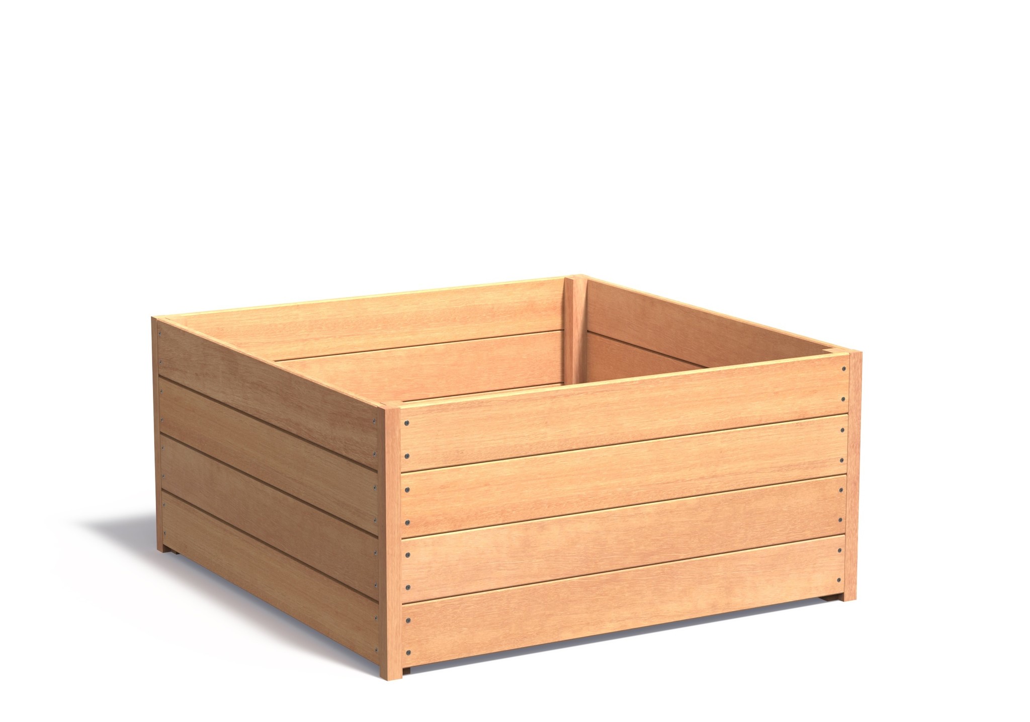 Hardhouten plantenbak CARREZ 120x120x57cm. afbeelding