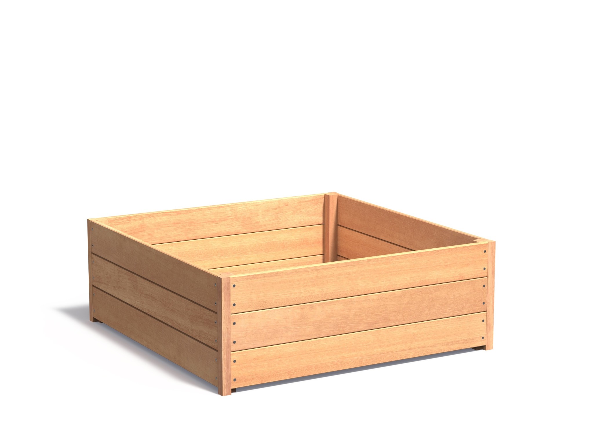 Hardhouten plantenbak CARREZ 120x120x44cm. afbeelding