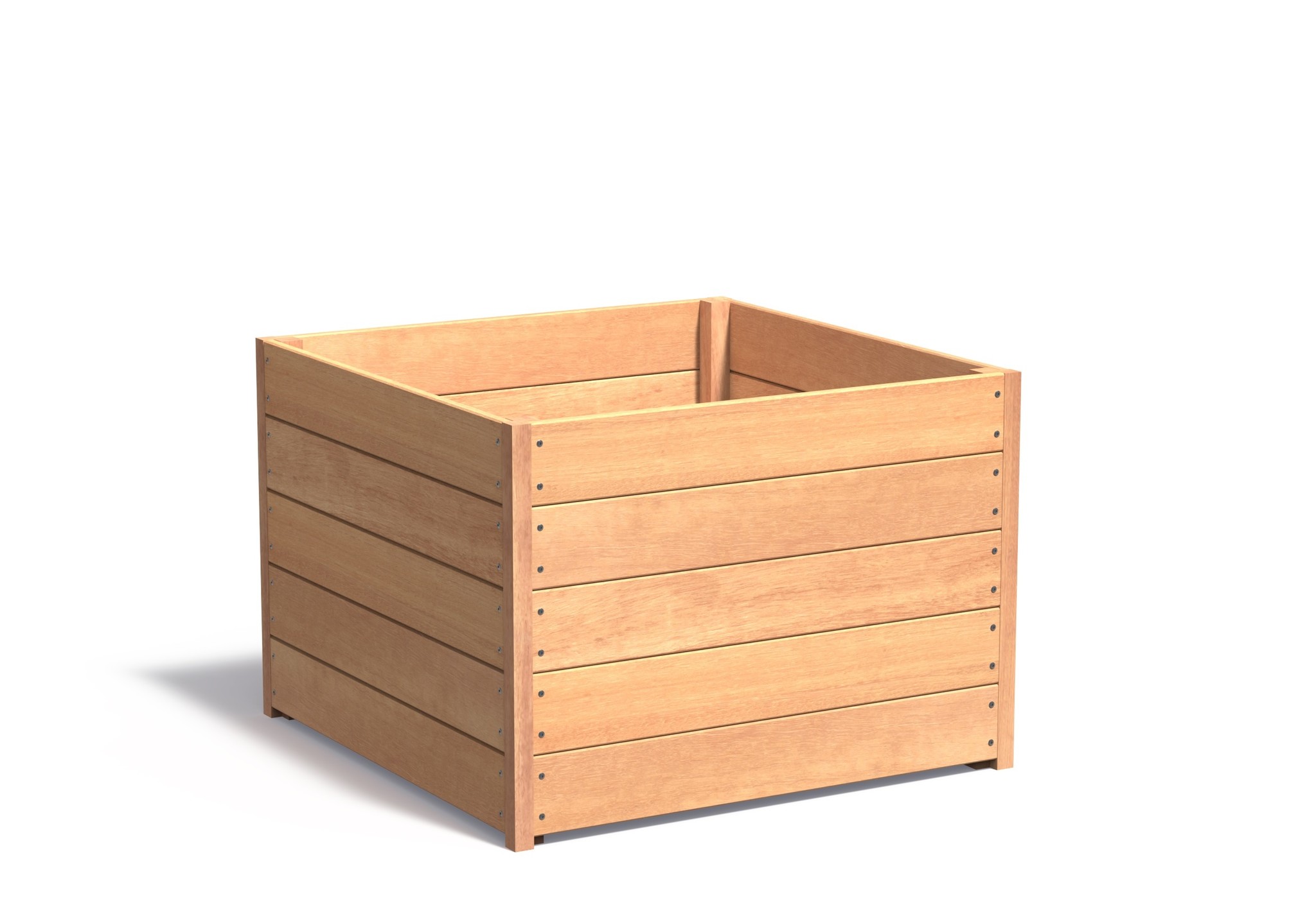 Hardhouten plantenbak CARREZ 100x100x71cm. afbeelding