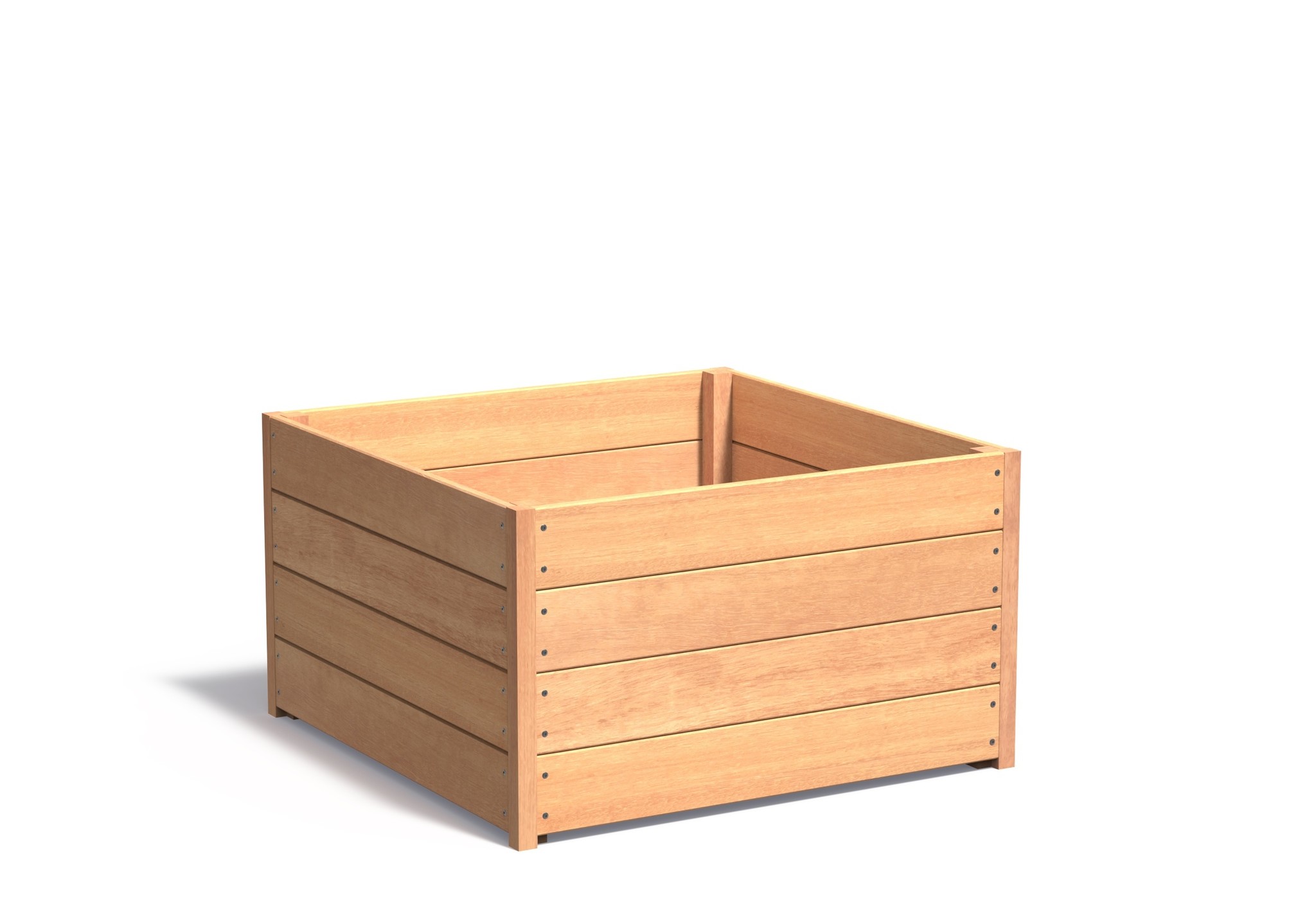 Hardhouten plantenbak CARREZ 100x100x57cm. afbeelding