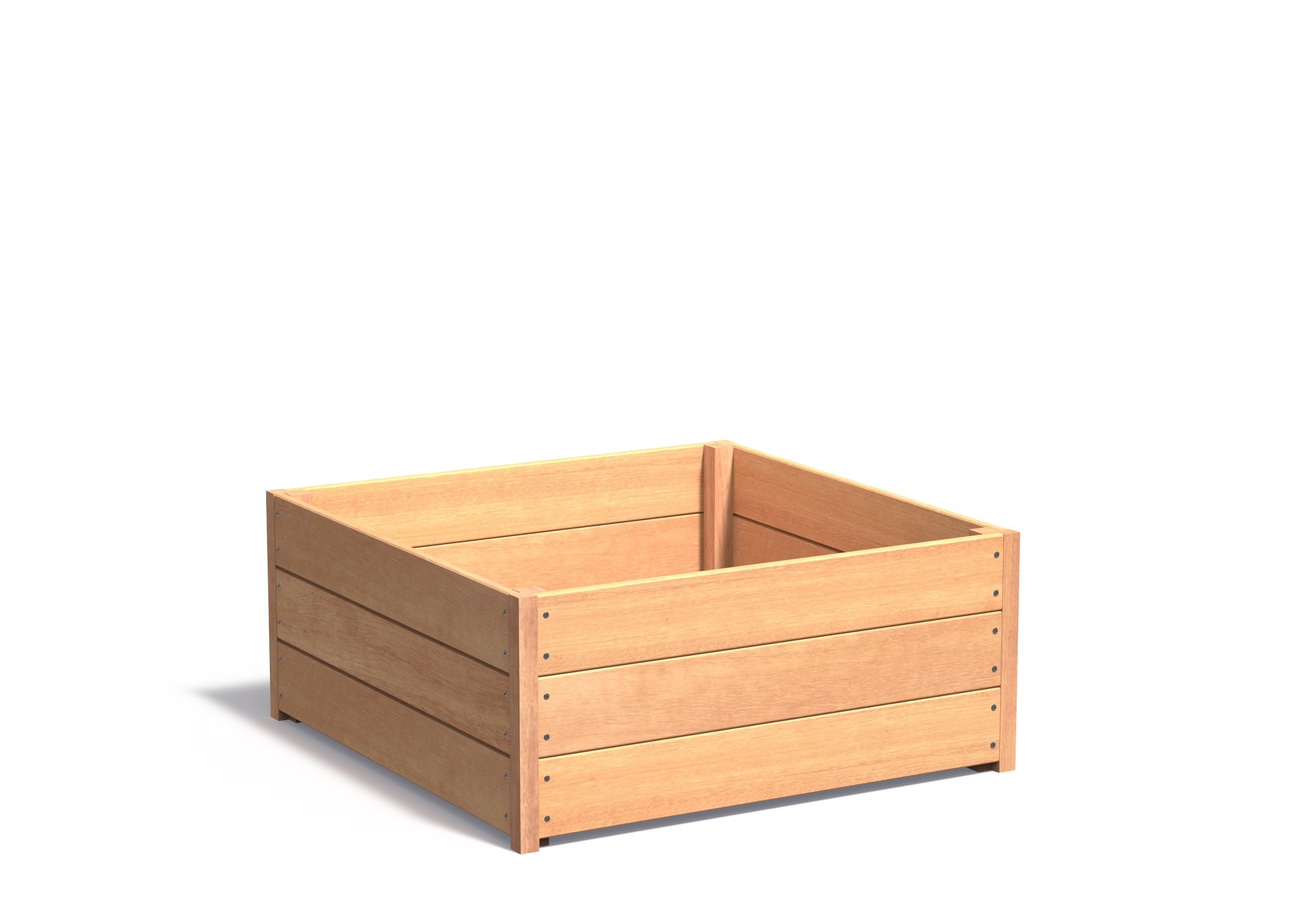 Hardhouten plantenbak CARREZ 100x100x44cm. afbeelding