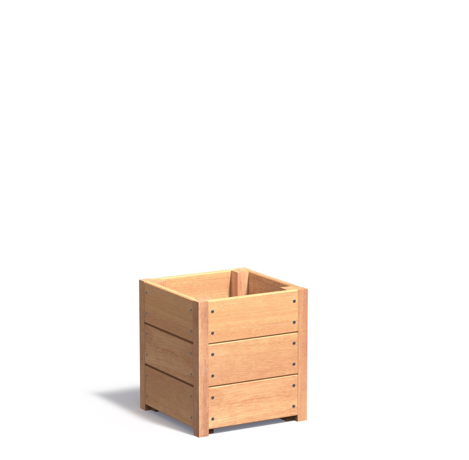 Hardhouten plantenbak CARREZ 40x40x44cm. afbeelding